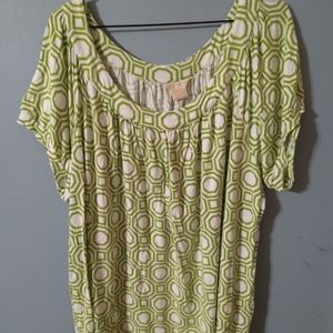 Michael Kohrs Greek Key pattern Top Size 3X